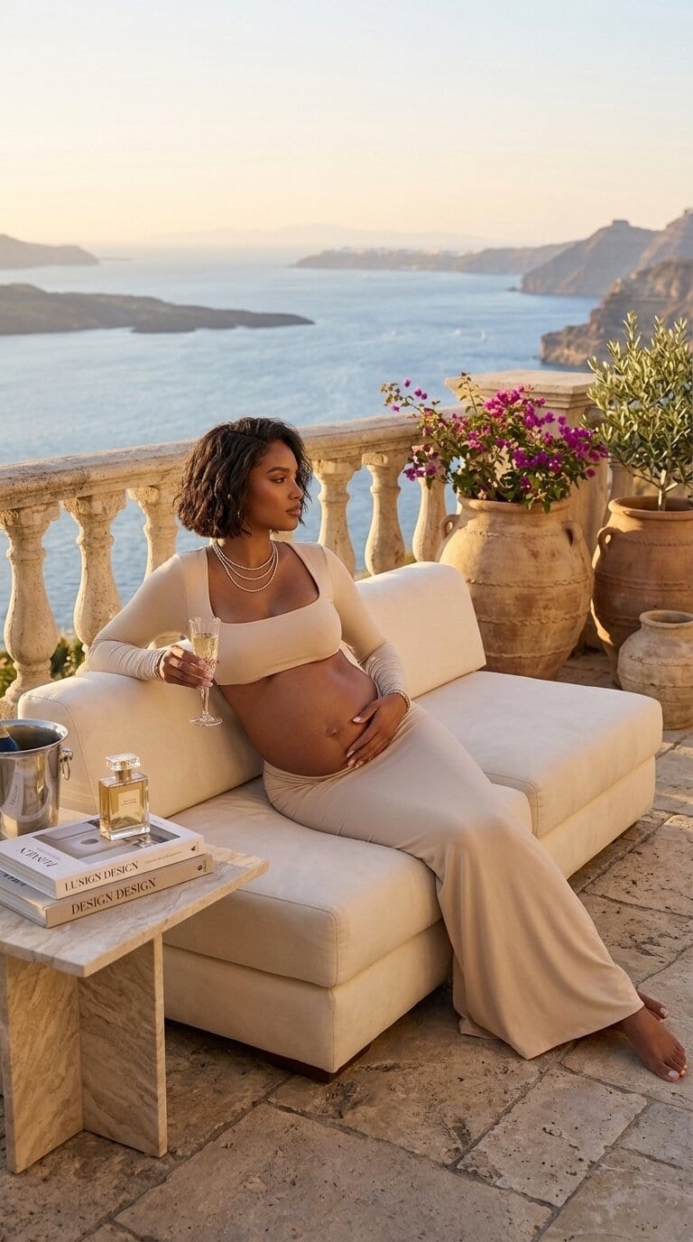 The Sandstone Cutout Maxi — sand modern maternity photoshoot dress hire in Melbourne