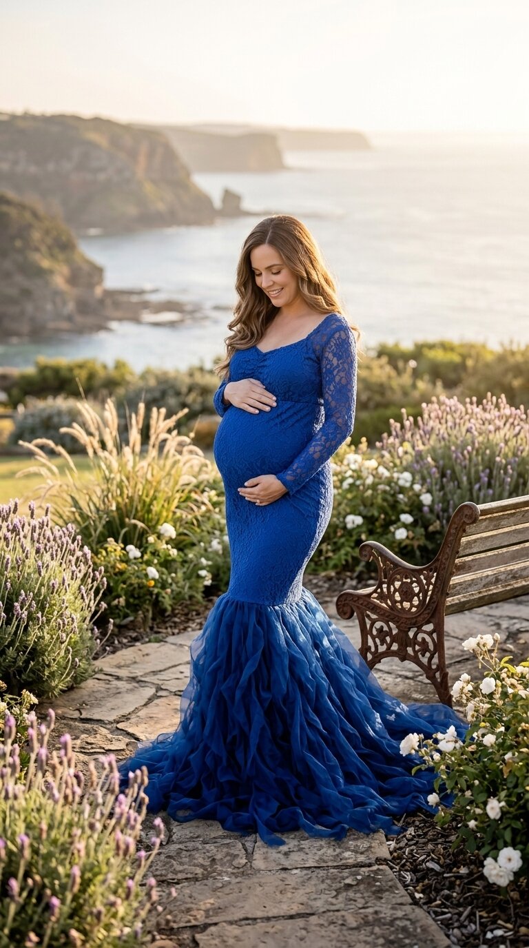 Sapphire Mermaid Gown thumbnail 2